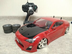 タミヤ ドリフト RC TOYOTA 86 メカ、プロポセット 動作良好！ スポチュン TT-01 タイプE