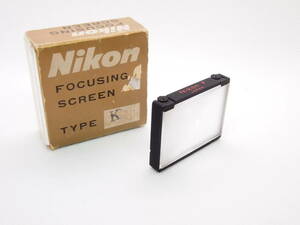 Nikon ニコン F/F2 フォーカシングスクリーン TYPE K スプリット・マイクロ式 FOCUSING SCREEN ファインダースクリーン ZK-603