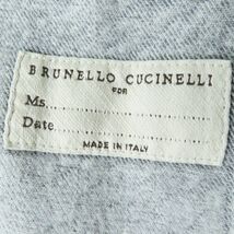 未使用品◎正規品 定349800円 BRUNELLO CUCINELLI／ブルネロクチネリ ウォッシュ加工 オーバーサイズ デニムジャケット 灰 36 タグ付 伊製_画像7