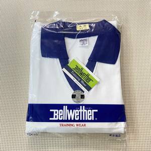 (M)001 новый товар [Bell wether] bell weather размер 94-5 L (170) / длинный рукав /V шея / белый × синий темно-синий /tore рубашка / ученик неполной средней школы / ученик старшей школы / спортивная форма / движение надеты / джерси 