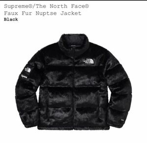 Supreme 20AW The North Face Faux Fur Nuptse Jacket BLACK / S