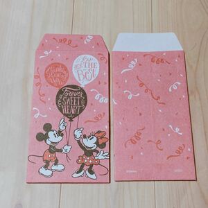 1445* Disney Mickey Mouse Minnie Mouse New Year's gift sack pochi sack Mini envelope 5 sheets packing sack Japanese paper manner 