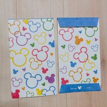 1991☆ ディズニー ミッキーシップ ミッキーマウス お年玉袋 ポチ袋 ミニ封筒 3枚 梱包袋_画像1