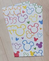 1993☆ ディズニー ミッキーシップ ミッキーマウス お年玉袋 ポチ袋 ミニ封筒 3枚 梱包袋_画像2