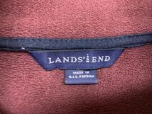 ランズエンド LANDS'END オールド レトロ アウトドア ブルゾン フリースジャケット レディース ポリエステル100% ヨルダン製 M エンジ_画像2