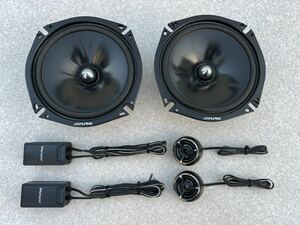 美品!! 動作確認済!! アルパイン(ALPINE) 17cm セパレート2-WAYスピーカー(STE-G170S) 150W PEAK /30W RMS/IMP. 4OHMS