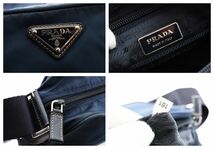 1円 美品　PRADA　プラダ　テスート　ナイロン　リナイロン　ショルダーバッグ　斜めかけ　ポシェット　ロゴ　23-6782_画像9