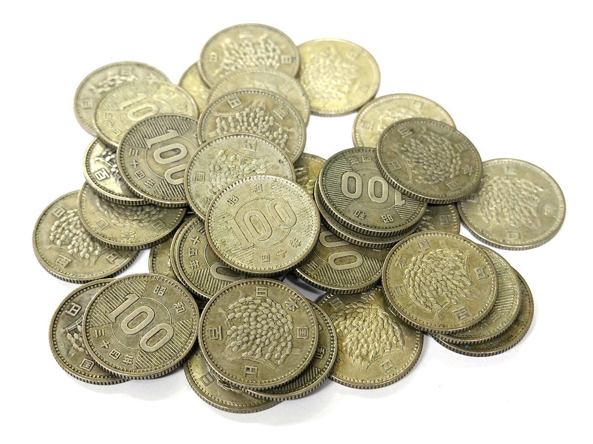 Yahoo!オークション -「昭和34年 100円硬貨」の落札相場・落札価格