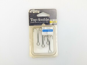 F-2502【3点以上落札で送料無料】カルディバ　トップダブル サイズ#1/0 4本入　ダブルフック