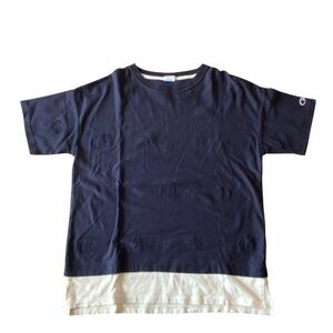 美品 チャンピオン スター柄 目玉マーク 総柄 ジャガード Tシャツ　　Champion フェイクレイカード ハイクオリティー 雅瀬129