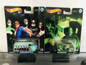 Hot Wheels POP CULTURE MARVEL VOLKSWAGEN T1 PANEL BUS 66 Dodge A100 ワーゲンバス ダッジ バン 2個セット ビートル DRAG BUS アメコミ