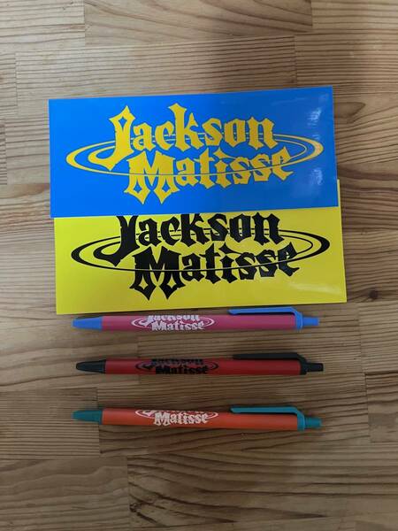 ジャクソンマティス　ステッカー2枚、ボールペン3本　セット