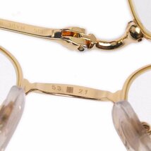 【1円】カルティエ トリニティ Cartier メガネフレーム めがね 眼鏡 ゴールド 箱 ap8691【一円スタート】_画像8