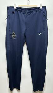 【良品】FCRB × NIKE f.c real bristol エフシーレアルブリストル ナイキ F.C.R.B DRI FIT KNIT WARM UP PANTS パンツ ネイビー XL