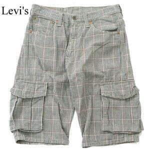 Levi's 503 リーバイス SU503-0001 春夏 グレンチェック★ カーゴ ショート パンツ Sz.30　メンズ　A2B03112_6#P