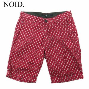 NOID. ノーアイディー 春夏 40/OX 小紋ペイズリー柄★ ショート パンツ Sz.1　メンズ　A2B02716_6#P