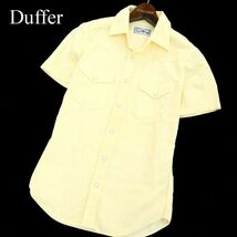 Duffer ダファー 春夏 サマー コーデュロイ★ 半袖 ウエスタン シャツ Sz.S　メンズ 日本製　A2T07445_6#A_画像1