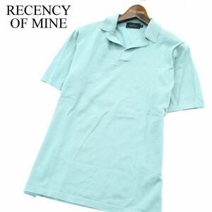  beautiful goods * RECENCY OF MINE Abahouse spring summer gas cotton sill Kett heaven . Skipper polo-shirt with short sleeves Sz.48 men's A2T06590_6#J