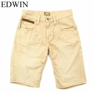 EDWIN エドウィン KS0008 XVシリーズ★ 春夏 ウエスタン ハーフ ショート デニム パンツ ジーンズ Sz.28　メンズ ベージュ　A2B03703_8#P