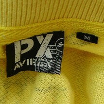 PX AVIREX アヴィレックス 春夏 クラシカル アロハ★ 総柄 半袖 鹿の子 ポロシャツ Sz.M　メンズ　A2T07606_7#A_画像5