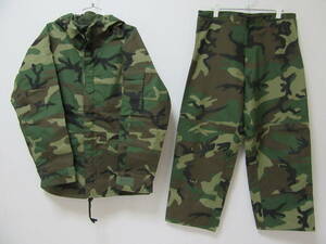 US ARMY ECWCS GORE-TEX CAMOUFLAGE MEDIUM-REGULAR ゴアテックス パーカー パンツ カモフラージュ ウッドランド 迷彩 上下セット 送料込