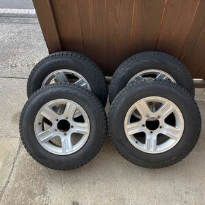 美品 スズキ 純正 ジムニー JB23 スタッドレスアルミ4本セット 185/85R16 ヨコハマ G075 6-７部山程度　/ジムニーJA11・JA12・JB23・JB64/