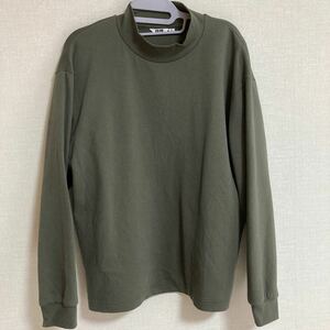 ユニクロU20AWモックネックプルオーバー(長袖)商品番号440437カラー58DARK GREENサイズ男女兼用M