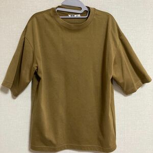 ユニクロU21SSエアリズムコットンオーバーサイズTシャツ(5分袖)商品番号435806カラー37BROWNサイズ男女兼用M