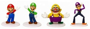 スーパーマリオ　スタンダードフィギュア全4種　 マリオ　ルイージ　ワルイージ　ワリオ　定形外郵便1040円