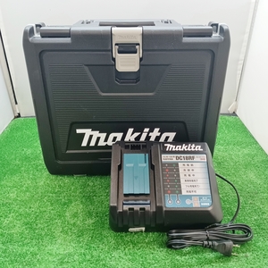 未使用品 makita マキタ USBポート付き 14.4V 18V 急速充電器 青 ブルー DC18RF + TD173 ケース ①