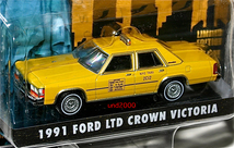 Greenlight 1/64 1991 Ford LTD Crown Victoria New York Taxi フォード クラウン ビクトリア タクシー イエローキャブ グリーンライト_画像2