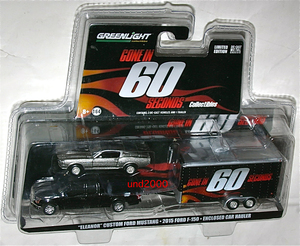 Greenlight 60セカンズ 1/64 1967 Ford Mustang Eleanor エレノア フォード F-150 トラック トレーラー マスタング Hauler グリーンライト