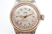 ORIS オリス 腕時計 7400 裏スケ ビッグクラウン ポインターデイト 自動巻き メンズ 17石 稼働品_画像1