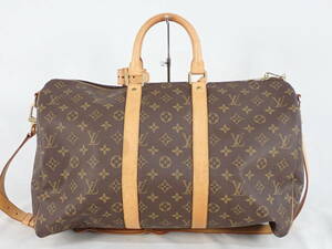 Louis Vuitton ルイヴィトン ボストンバッグ キーポル バンドリエール45 モノグラム M41418 旅行カバン カデナ 鍵 ブランドバッグ