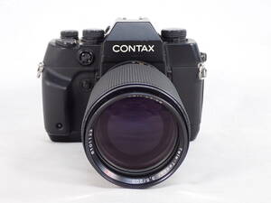 CONTAX コンタックス AX D-8 Carl Zeiss Tele-Tessar 3.5/200 カールツァイス 一眼レフ フィルムカメラ レンズ ストロボ付き TLA280