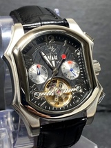 限定モデル 新品 DOMINIC ドミニク 正規品 腕時計 手巻き腕時計 秘密のからくりギミック搭載 レザーベルト アンティーク腕時計 ブラック_画像2