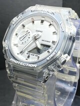 国内正規品 新品 腕時計 CASIO カシオ G-SHOCK ジーショック Gショック アナデジ腕時計 多機能 クオーツ クリア スケルトン 防水 ギフト_画像2