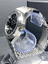 新品 TECHNOS テクノス 腕時計 正規品 アナログ腕時計 クオーツ カレンダー 5気圧防水 ステンレス ビジネス シルバー ブラック プレゼント_画像4