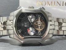限定モデル 新品 DOMINIC ドミニク 正規品 腕時計 手巻き腕時計 秘密のからくりギミック搭載 ステンレス アンティーク腕時計 ブラック_画像5