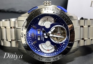 限定モデル 秘密のからくりギミック搭載 新品 DOMINIC ドミニク 正規品 腕時計 手巻き腕時計 ステンレスベルト アンティーク腕時計 ブルー