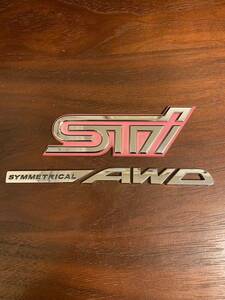 SUBARU Subaru STI эмблема & AWD эмблема орнамент 