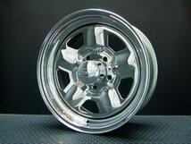 TSW STAR クローム 15X7J+20 5穴114.3 ナスカー195/80R15_画像3