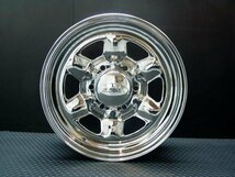 スター 16インチ タイヤホイールセット 4本 TSW STAR クローム 16X7J+35 6穴139.7 GOODYEAR ナスカー 215/65R16C_画像3