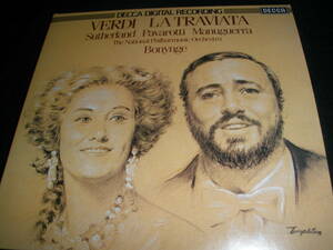 ヴェルディ 椿姫 サザーランド パヴァロッティ ボニング リマスター オリジナル 紙 未使用美品 Verdi Traviata Sutherland Pavarotti