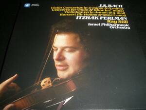 J.S.バッハ ヴァイオリン協奏曲 2 パールマン オーボエ ズーカーマン バレンボイム 未使用美品 紙 Bach Violin Concerto Perlman Barenboim