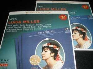 ヴェルディ ルイーザ・ミラー アンナ・モッフォ ベルゴンツィ クレヴァ RCA オリジナル 紙ジャケ 美品 Verdi Luisa Miller Moffo