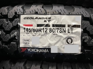 【全国送料無料】ヨコハマ GEOLANDAR KT Y828C 145/80R12 80/78N 最新23年製！ ４本セット！ 国産 ☆在庫あり！数量限定！即日発送対応! 