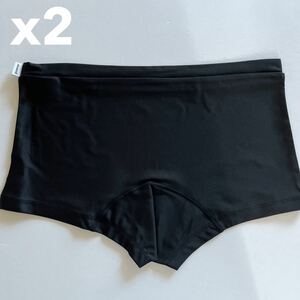 【訳あり品】【サンプル品】gowear メンズローライズボクサー　SM ブラック　2枚組　メンズボクサーパンツ　男性パンツ　ナイロン　下着