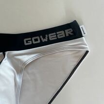 gowear Vシェイプビキニ ACTIVE メンズビキニ　M ホワイト　白ビキニ　スーパーローライズ　メンズインナー　スポーツインナー　男性ビキニ_画像2