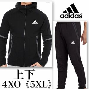 [ new goods regular goods ] Adidas adidas Parker pants 4XO[5XL] top and bottom set full Zip setup black 